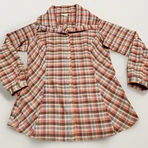 ROYAL ROBBINS Button Down Plaid Shirt